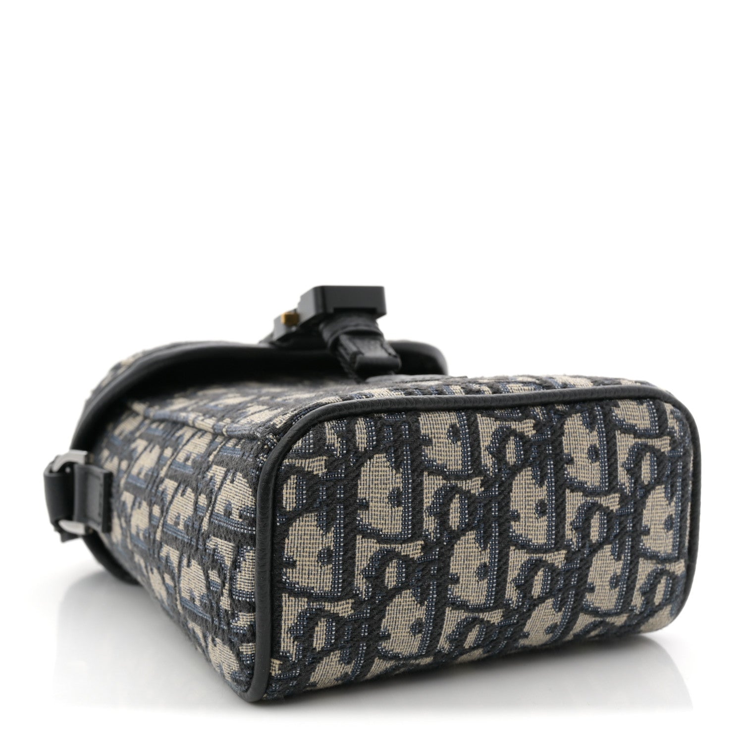 Christian Dior Oblique Vertical Mini Messenger Flap Blue 4 of 10
