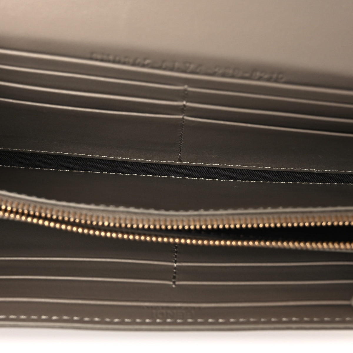Fendi Vitello King Cruise FF Diamonds Continental Envelope Wallet On Chain Tartufo Tortora 5 of 12