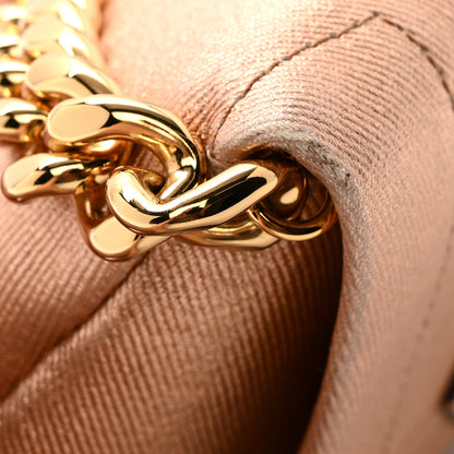 Tom Ford Coated Metallic Denim Mini Label Chain Shoulder Bag Iced Nude 13 of 13
