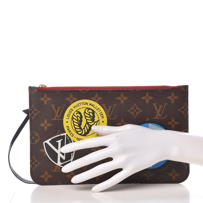 Louis Vuitton Monogram World Tour Neverfull MM GM Pochette 2 of 8