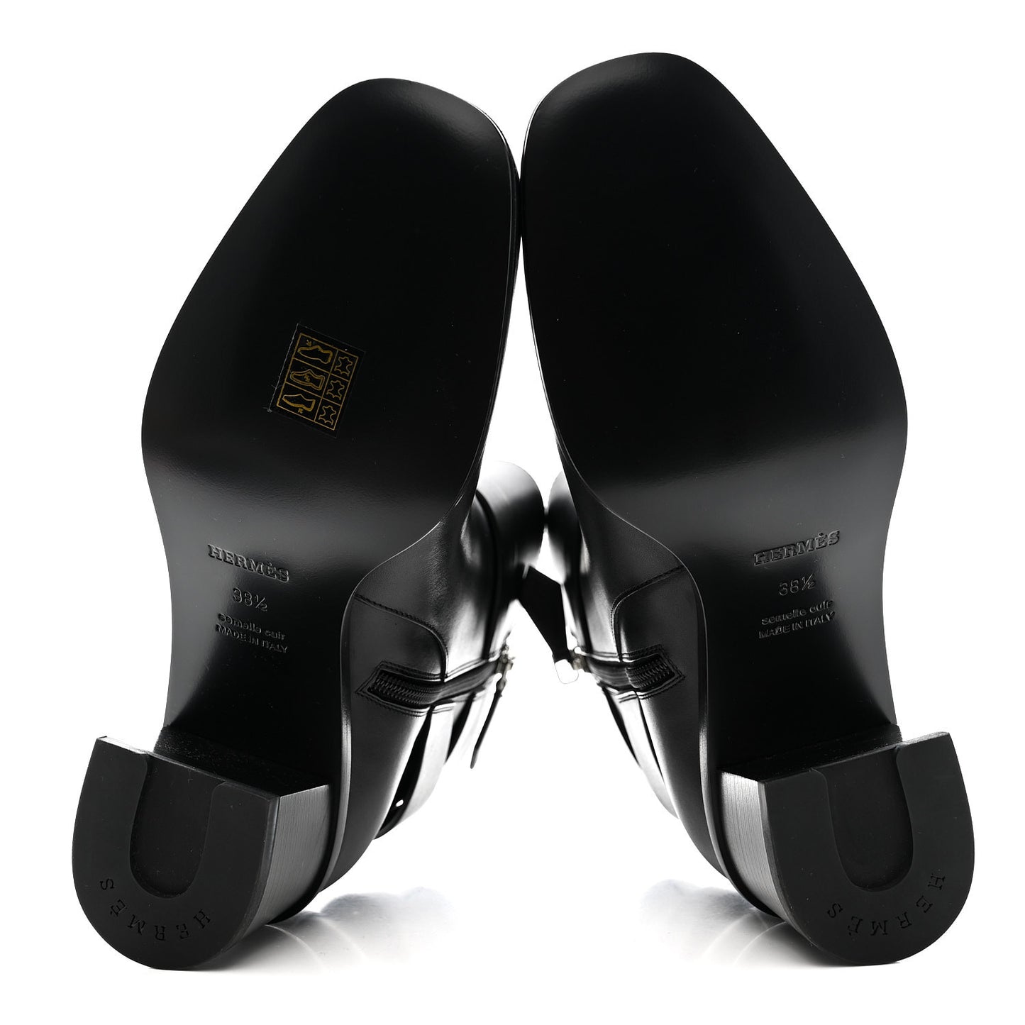 Calfskin Jill 60 Ankle Boots 38.5 Black