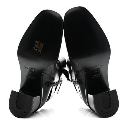 Hermes Calfskin Jill 60 Ankle Boots 38.5 Black 6 of 8