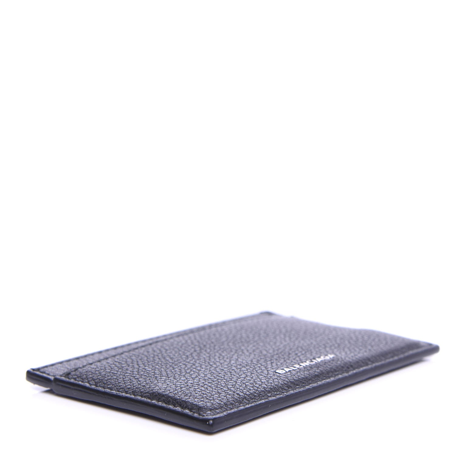 Balenciaga Textured Calfskin Everyday Multi Card Case Black 4 of 5
