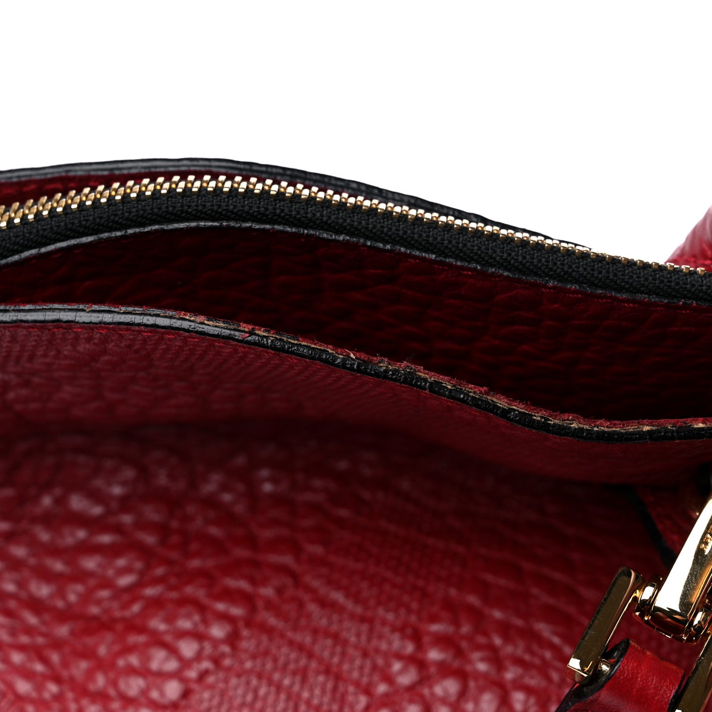 Heritage Grain Check Embossed Medium Dewsbury Tote Military Red