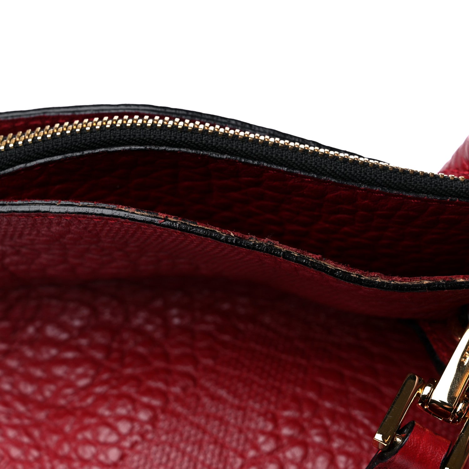Burberry Heritage Grain Check Embossed Medium Dewsbury Tote Military Red 11 of 13