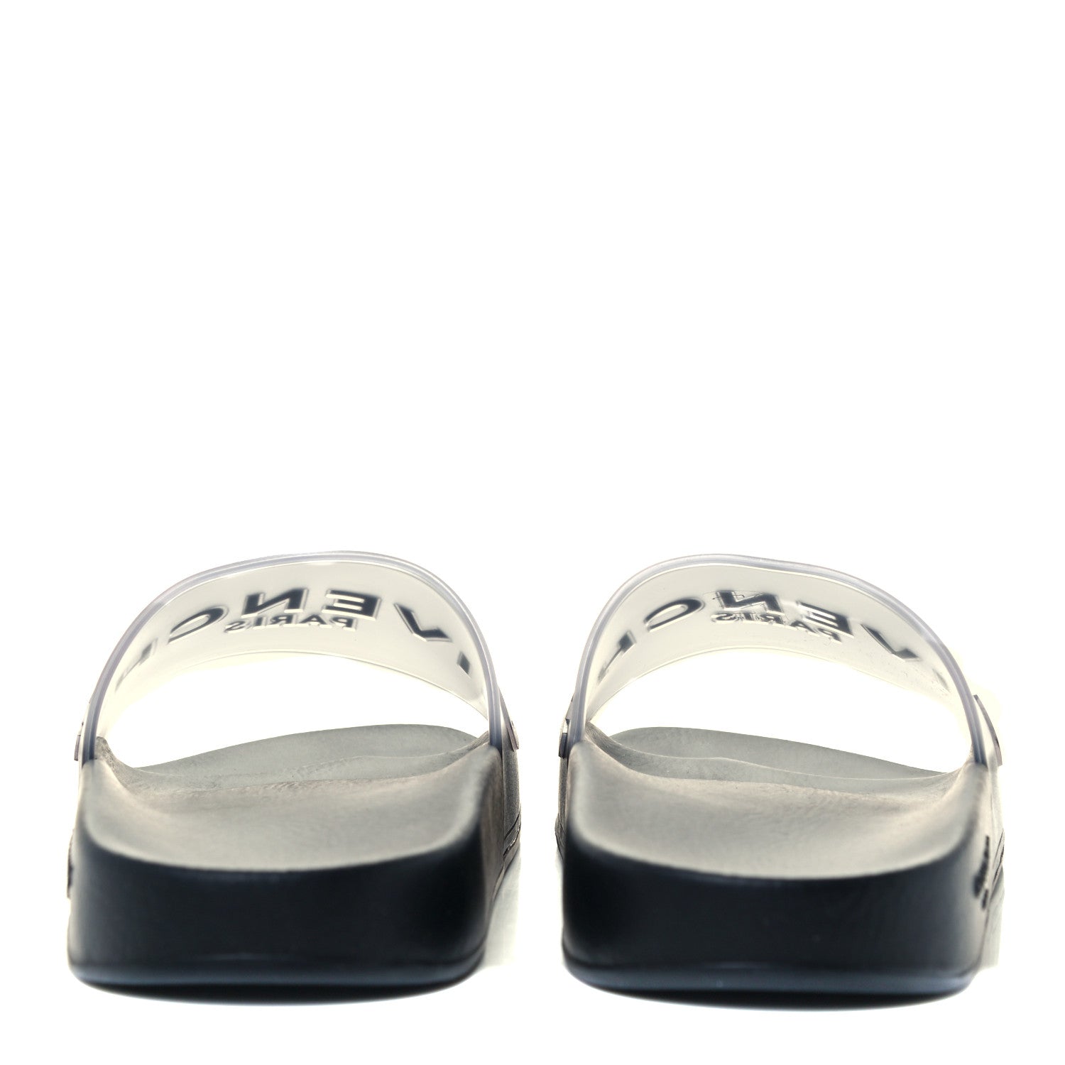 Givenchy Rubber Logo Pool Slide Sandals 41 White Black 6 of 11