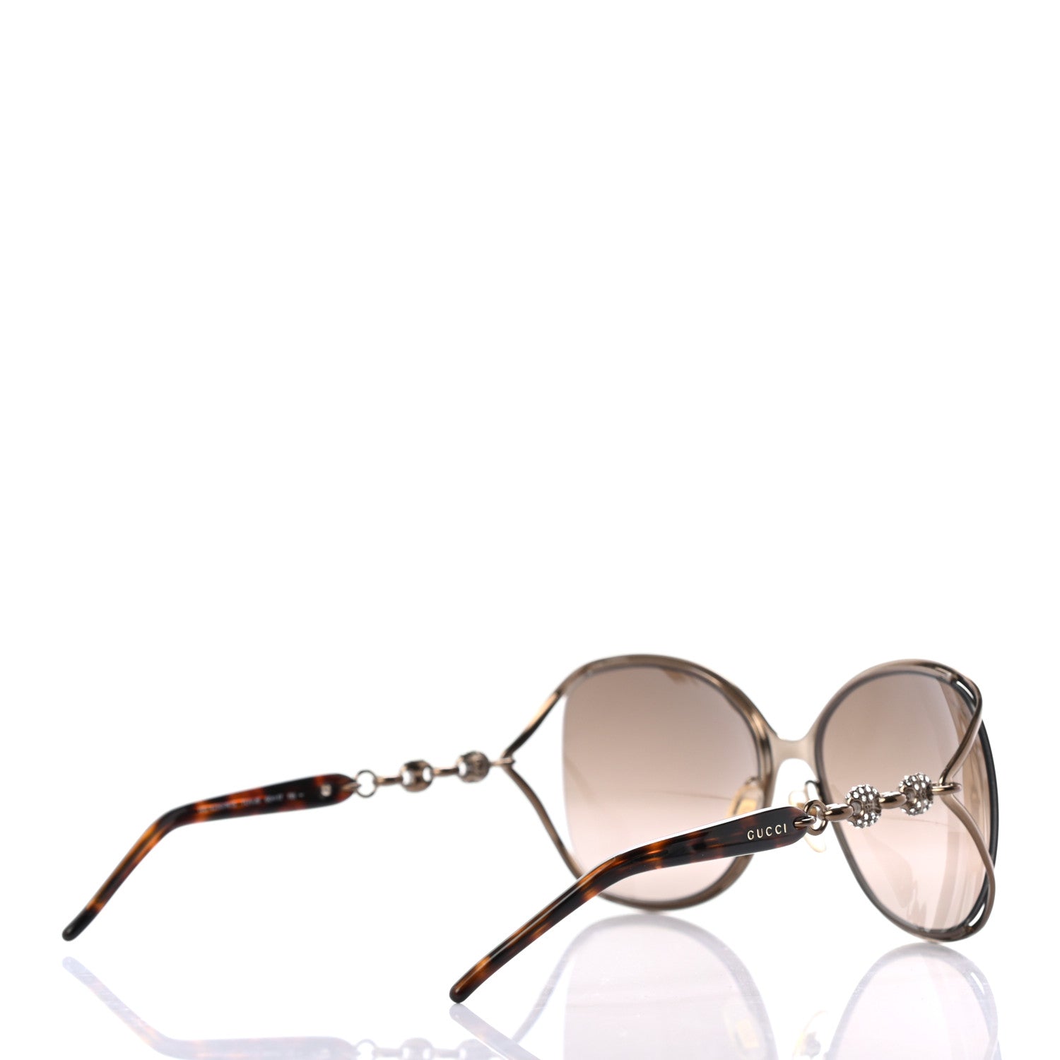 Gucci Crystal Marina Chain Sunglasses 4250/N/S Tortoise 4 of 7