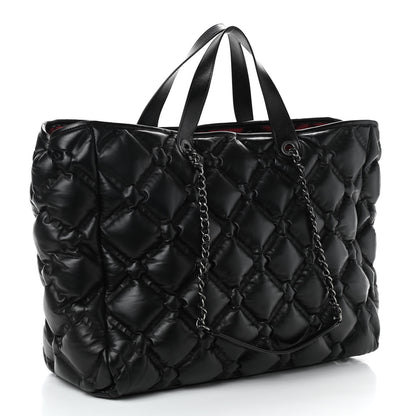Chanel Calfskin Quilted Large Chesterfield Tote Black 3 of 10