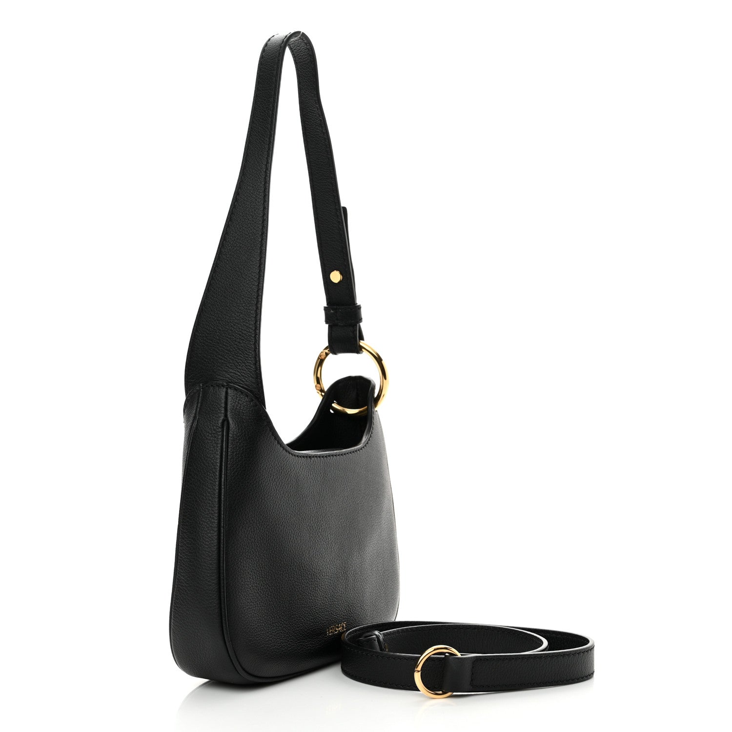 Versace Calfskin La Medusa Small Hobo Crossbody Black 3 of 11
