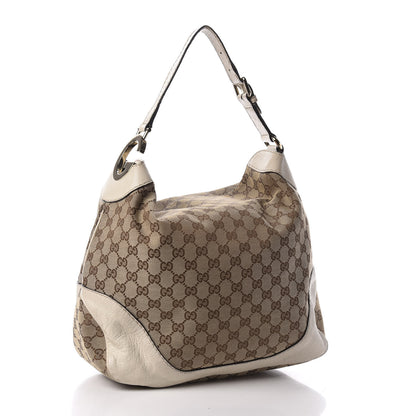 Gucci Monogram Medium Charlotte Hobo Off White 3 of 14