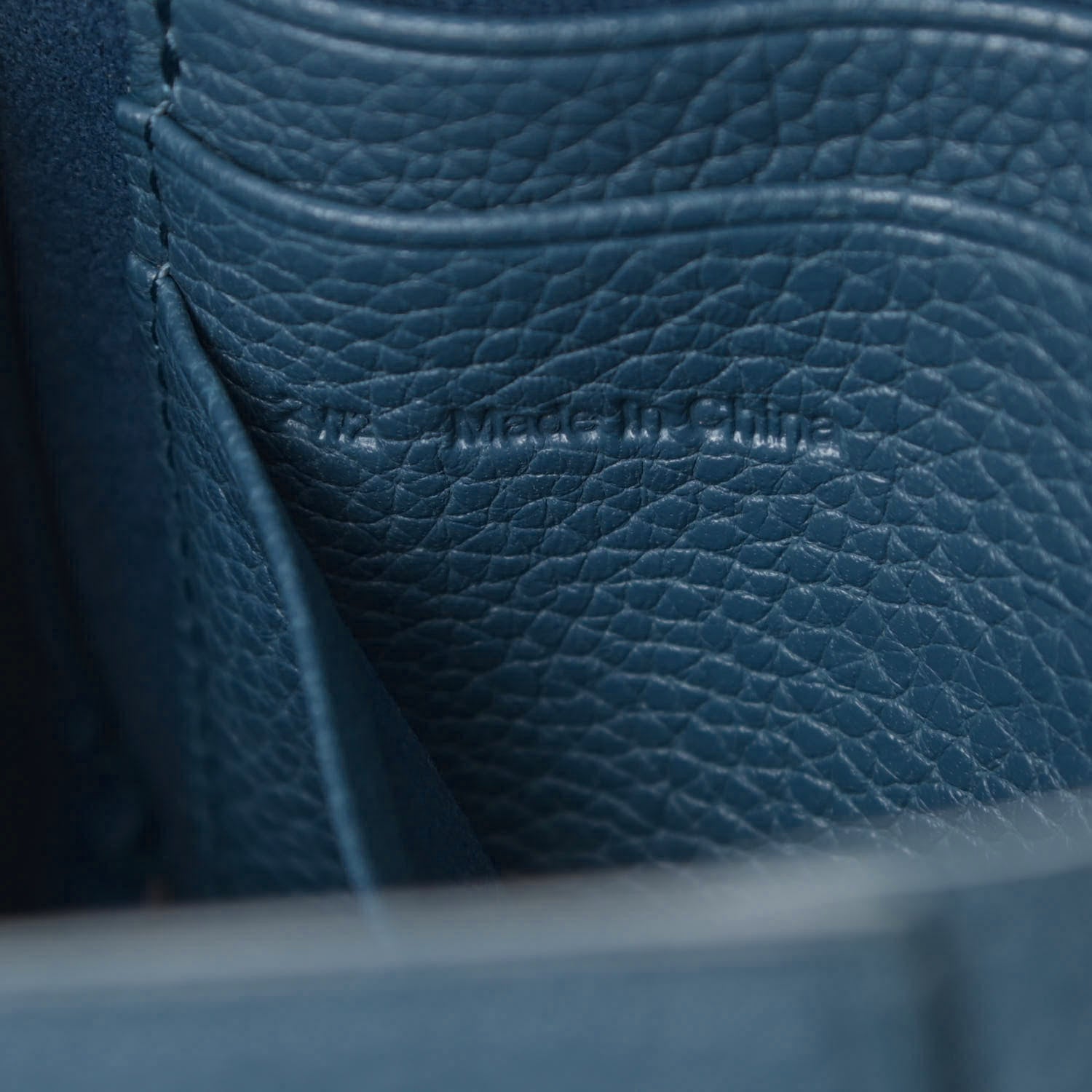 Mulberry Small Classic Grain Calfskin Mini Lily Steel Blue 7 of 14