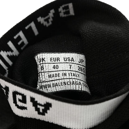 Balenciaga Neoprene Knit Mens Speed Cuffed Sneakers 40 Black White Yellow Fluo 7 of 10