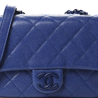 Chanel Caviar Quilted Incognito Mini Square Flap Dark Blue 10 of 10