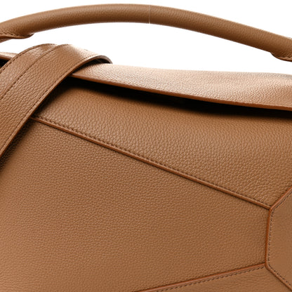 Loewe Grained Calfskin Medium Puzzle Edge Bag Toffee 8 of 10
