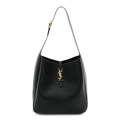 Saint Laurent Supple Calfskin Large Le 5 A 7 Soft Hobo Black 1 of 10