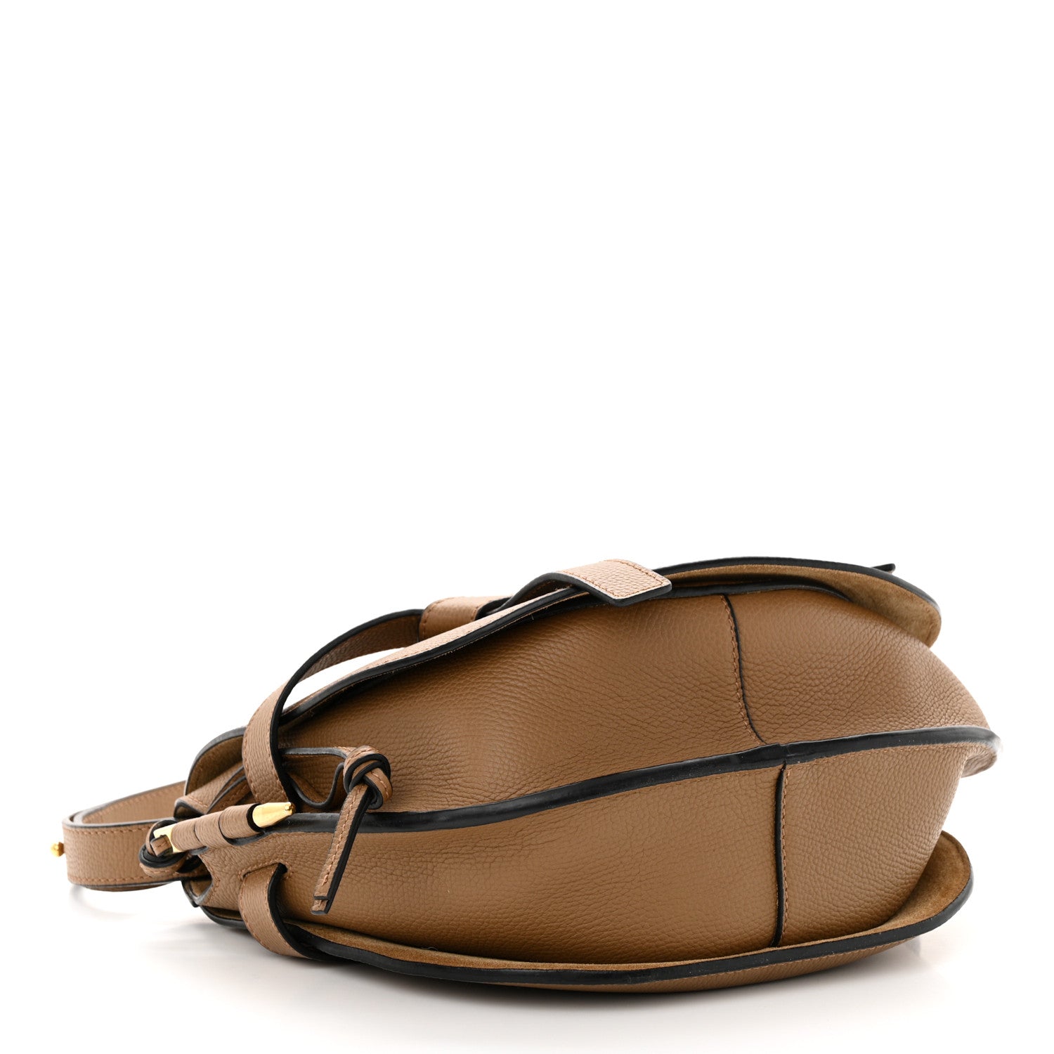 Loewe Grained Calfskin Small Gate Crossbody Bag Oak 4 of 11