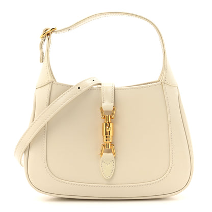 Gucci Boarded Dyana Lux Calfskin Mini Jackie 1961 Hobo Mystic White 1 of 12