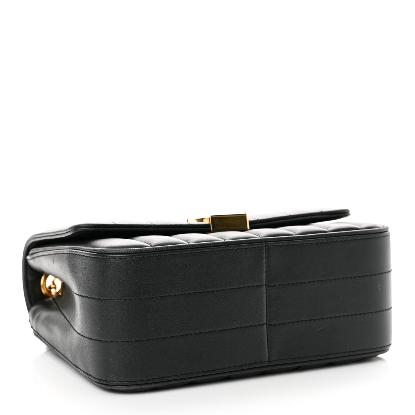 Lambskin Matelasse Monogram Medium Vicky Chain Bag Algae