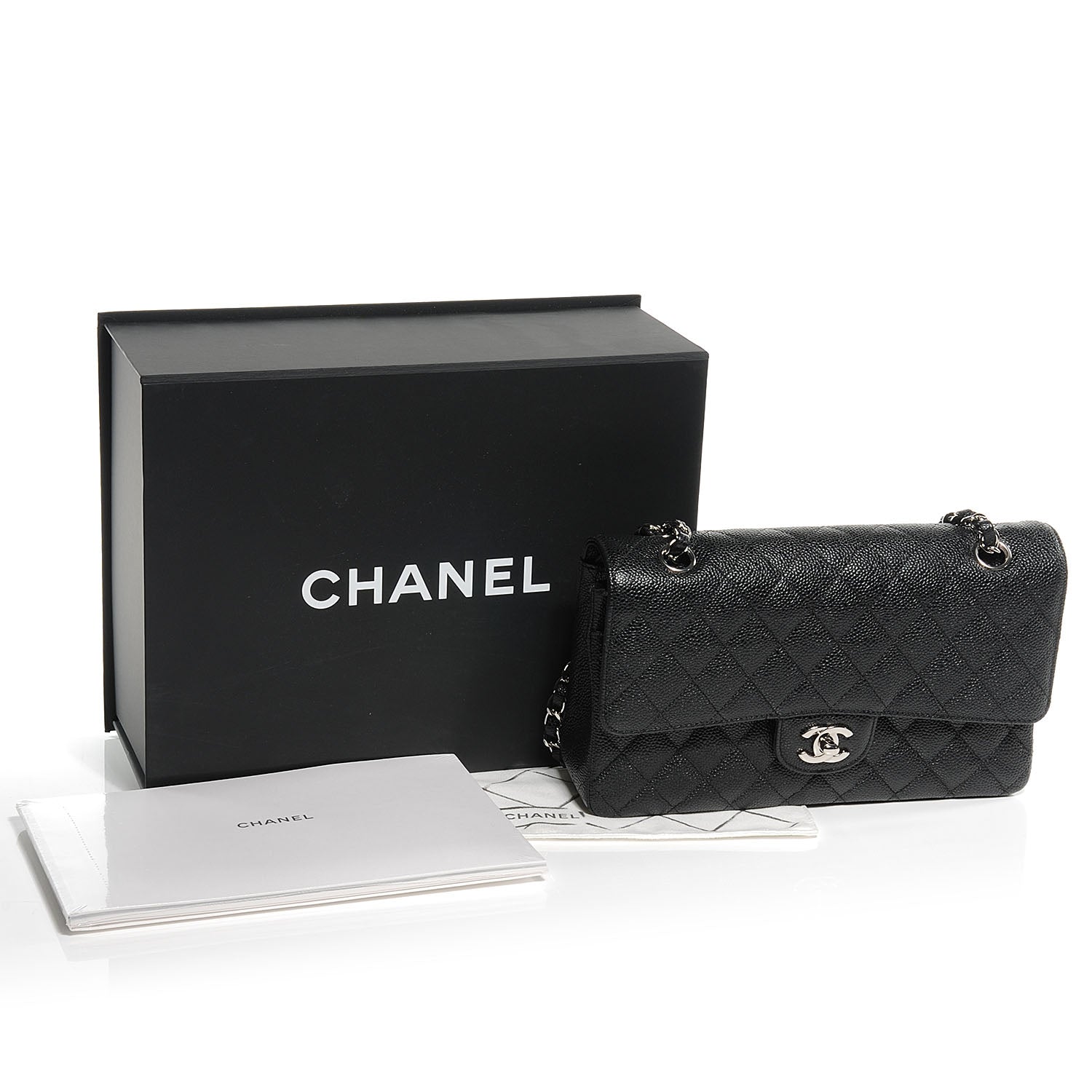 Chanel Caviar Quilted Medium Double Flap Black 5 of 8