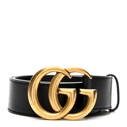 Gucci Calfskin Double G 40mm Belt 75 30 Black 1 of 5