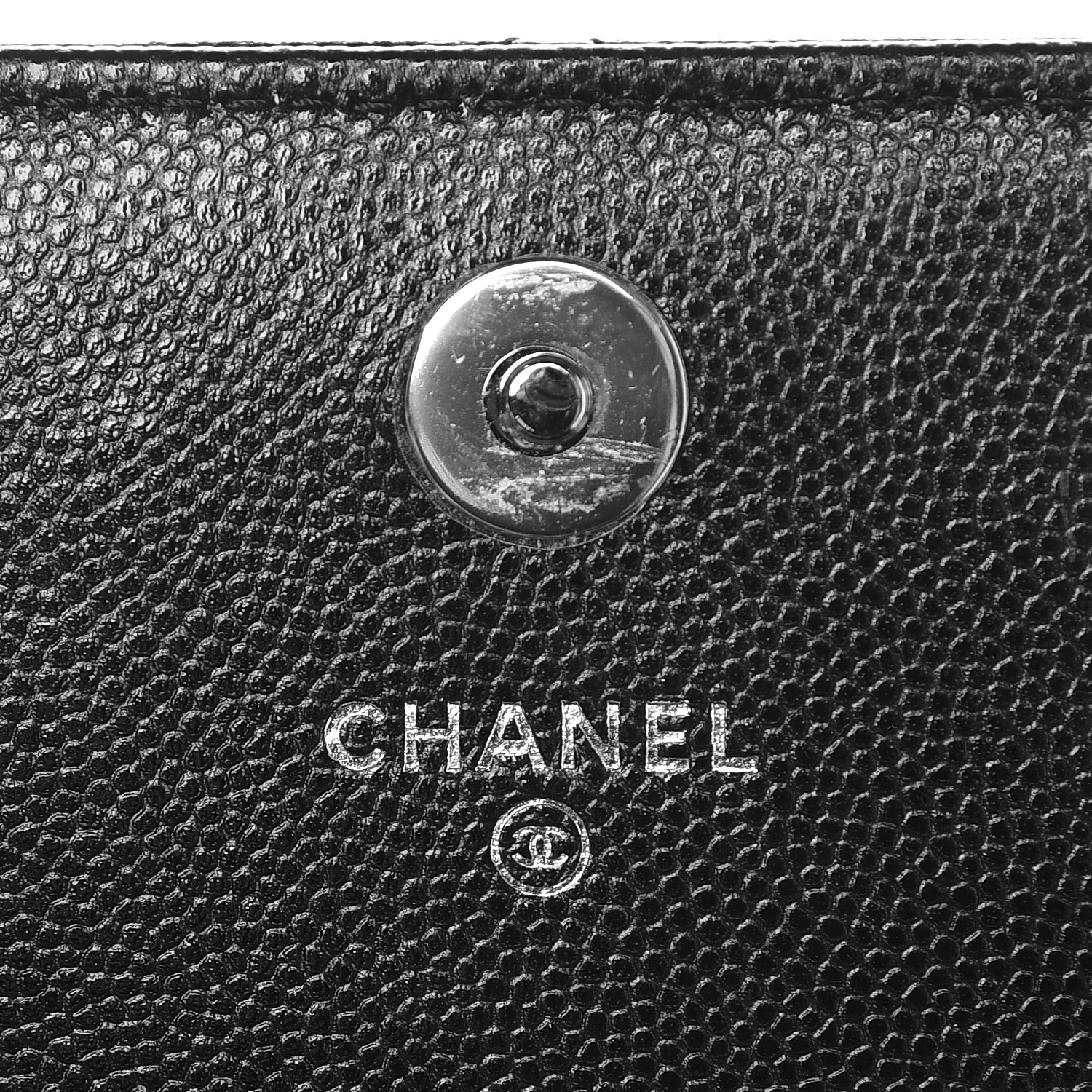 Chanel Caviar Quilted Square Wallet On Chain WOC Black 13 of 17