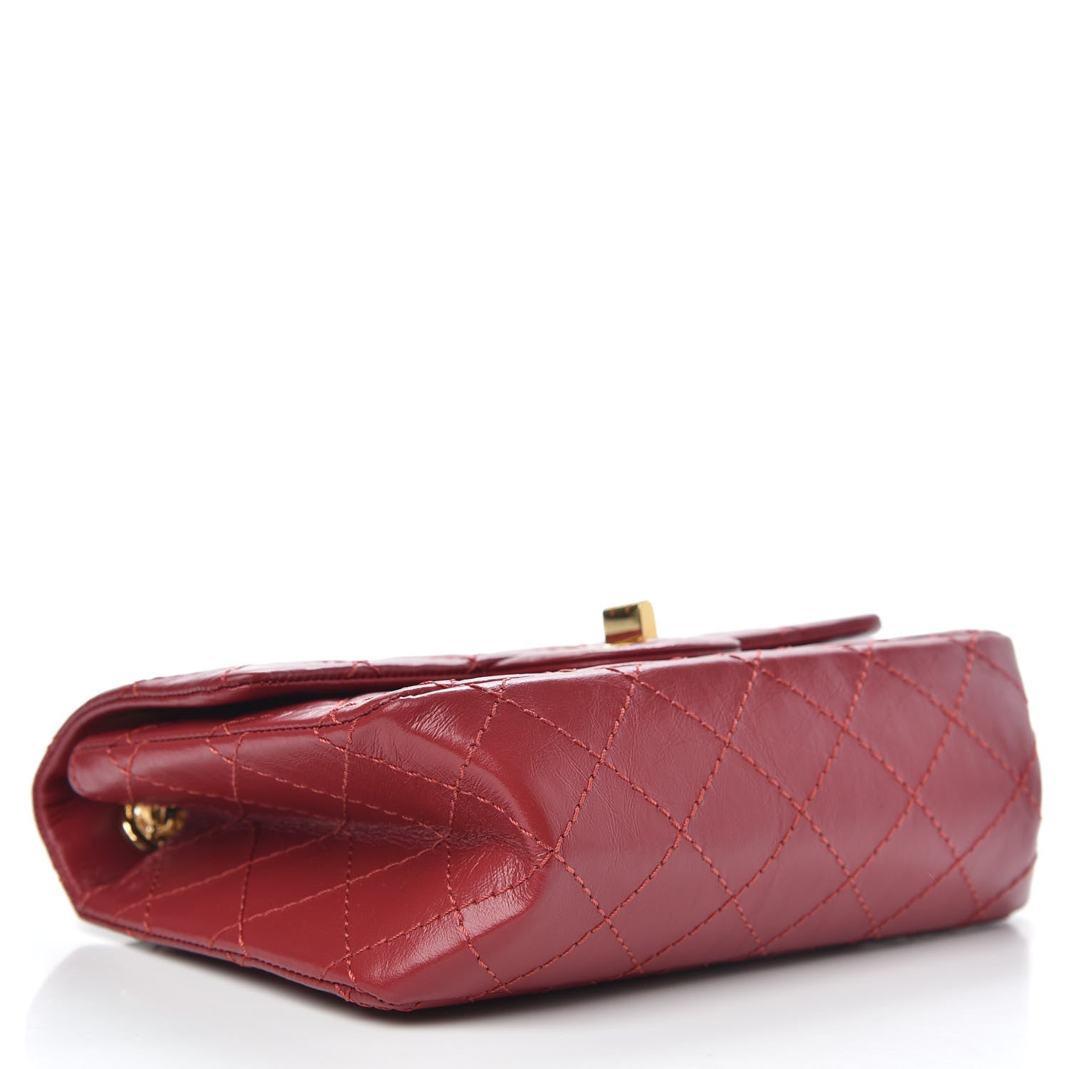Chanel Aged Calfskin Quilted 2.55 Reissue Mini Flap Red 5 of 11
