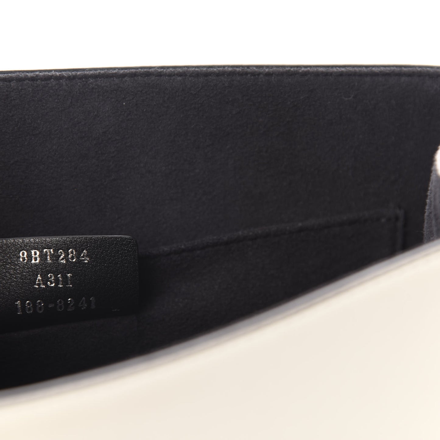 Vitello Century Alcantara F is Fendi Bi-Color Kan I Shoulder Bag White Black