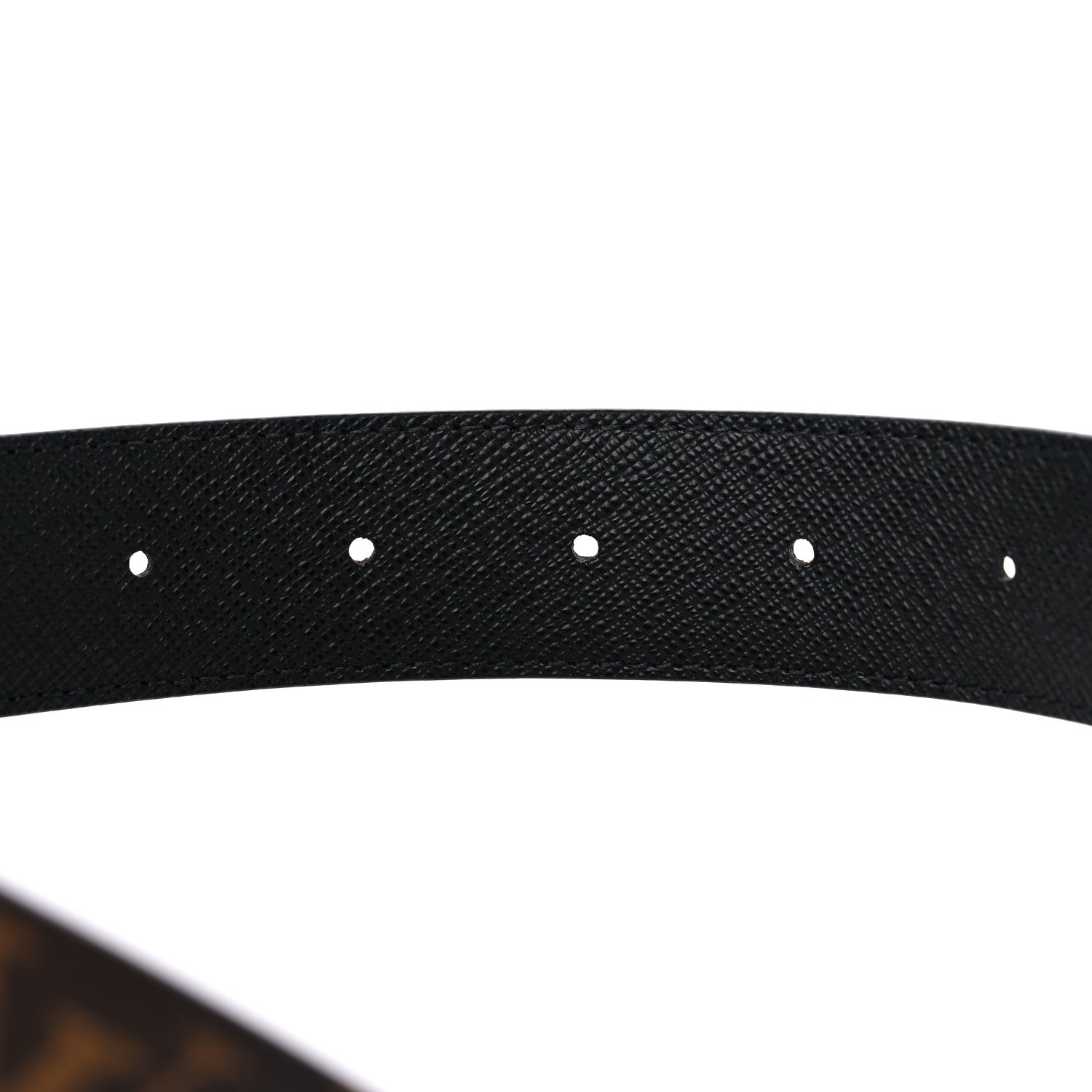 Louis Vuitton Calfskin Monogram 30mm LV Initiales Reversible Belt 85 34 Black 4 of 4