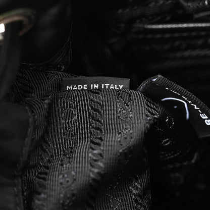 Prada Tessuto Nylon Saffiano Medium Backpack Black 6 of 10