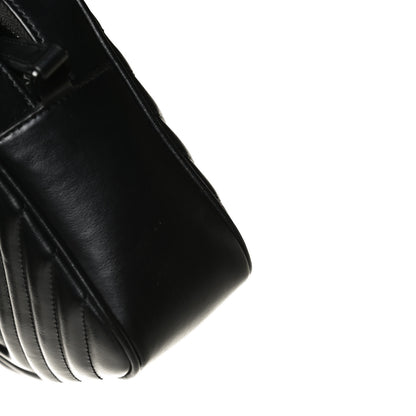Saint Laurent Calfskin Matelasse Monogram Lou Camera Bag Black 14 of 16