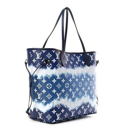 Louis Vuitton Monogram Escale Neverfull MM Blue 2 of 4