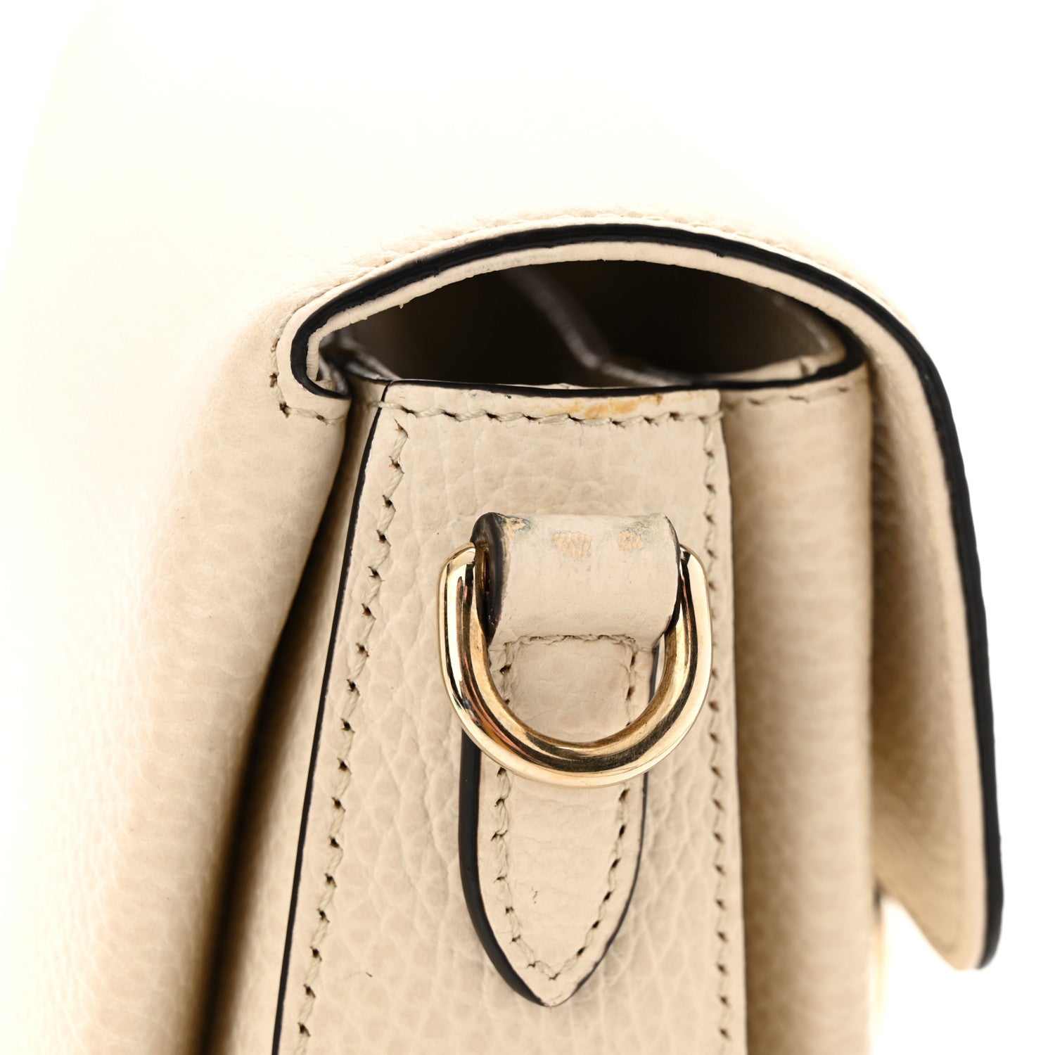 Gucci Dollar Calfskin Interlocking G Crossbody Bag Mystic White 12 of 16
