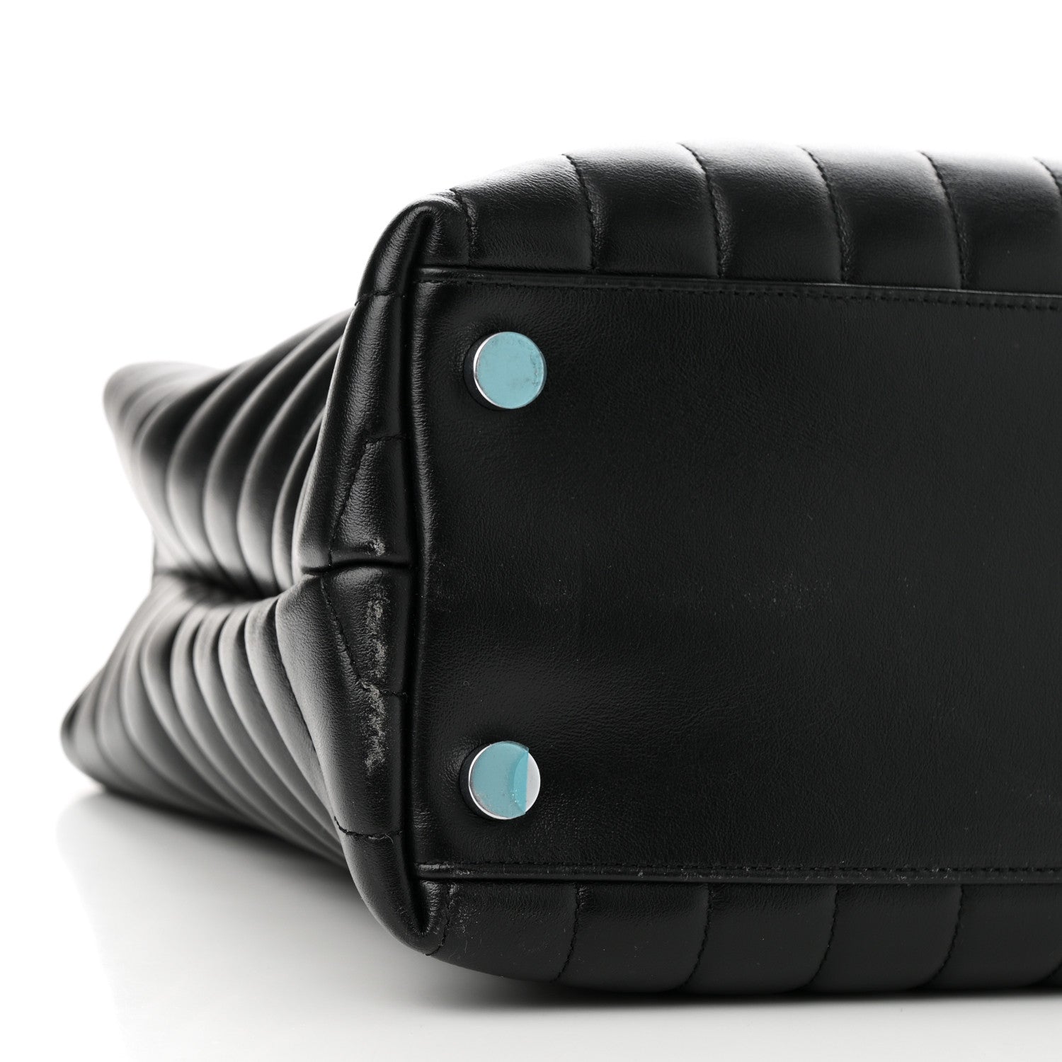 Saint Laurent Calfskin Y Quilted Monogram Large Loulou Shopper Black 8 of 9