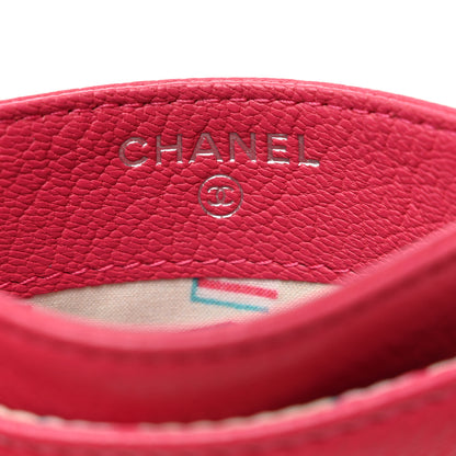 Chanel Goatskin CC Card Holder Pink 6 of 9