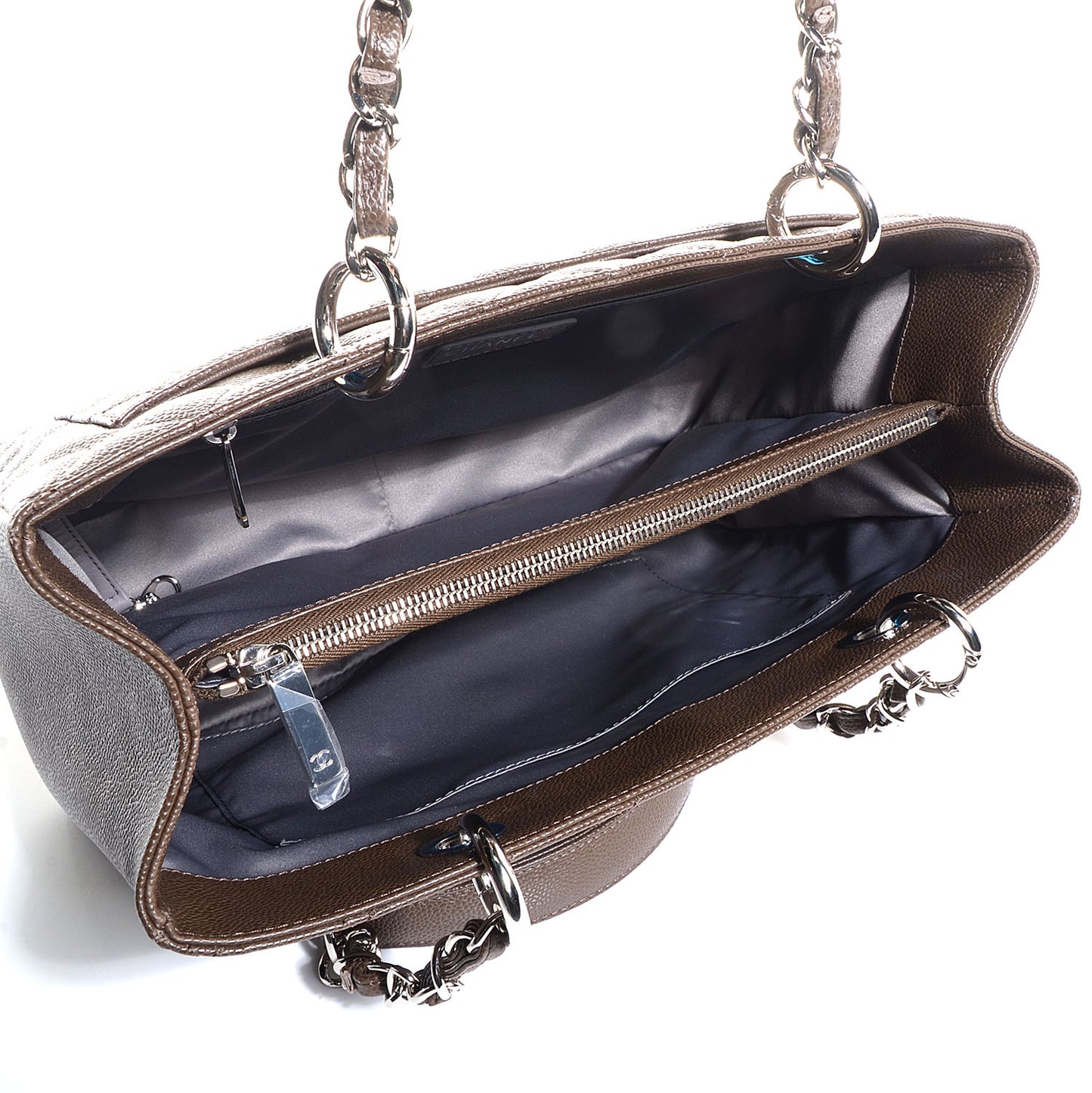 Caviar Grand Shopping Tote GST Dark Brown