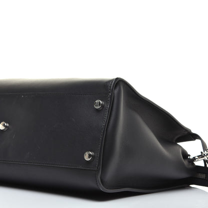 Fendi Calfskin Monster Eyes Large Mens Peekaboo Iconic Essential Satchel Black 8 of 9