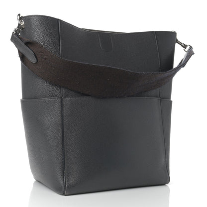 Celine Soft Grained Calfskin Sangle Bucket Bag Anthracite 2 of 12