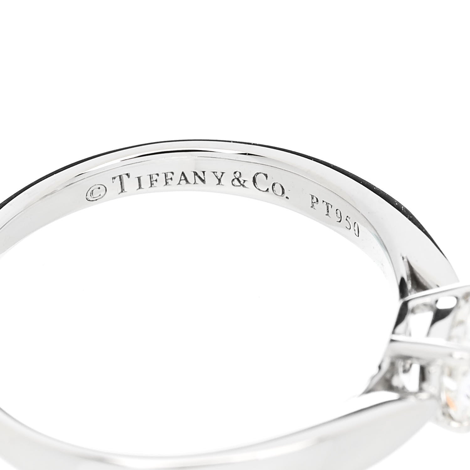 Tiffany Platinum Diamond .35ct Harmony Solitaire Engagement Ring 47 4 5 of 6