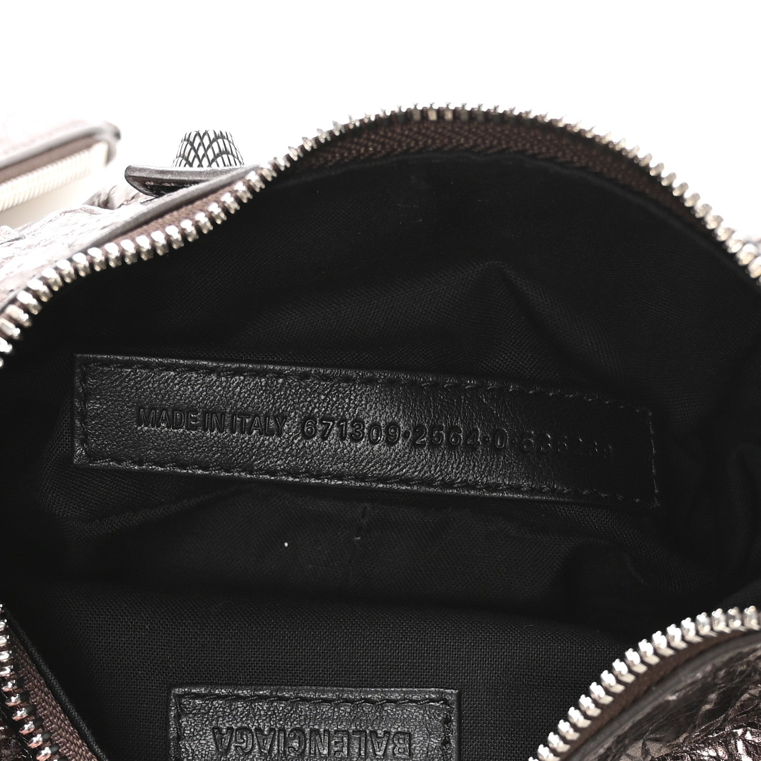 Balenciaga Metallic Agneau Arena Le Cagole Shoulder Bag XS  Dark Bronze 7 of 10