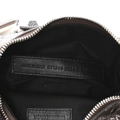 Balenciaga Metallic Agneau Arena Le Cagole Shoulder Bag XS  Dark Bronze 7 of 10