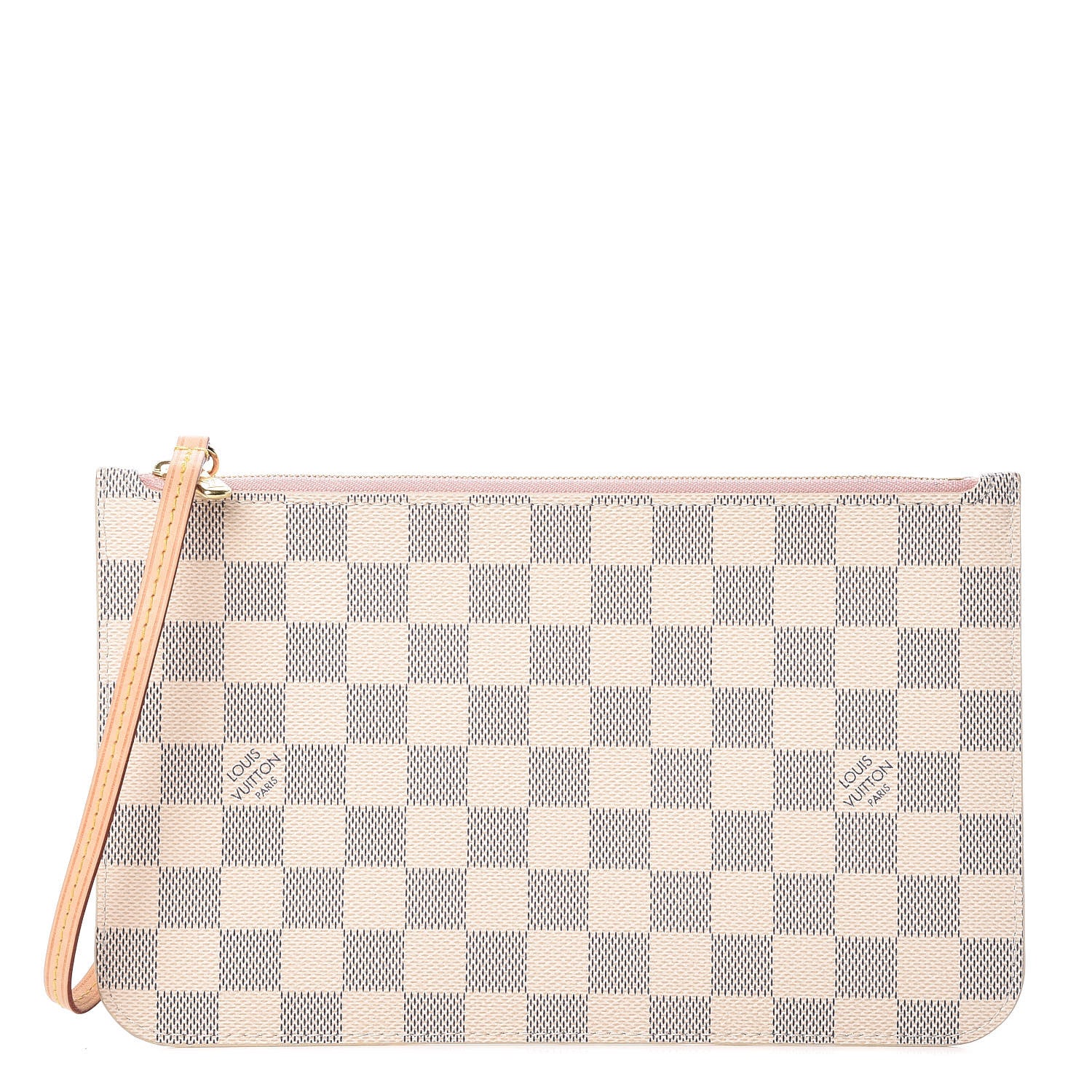Louis Vuitton Damier Azur Neverfull MM GM Pochette Rose Ballerine 1 of 8