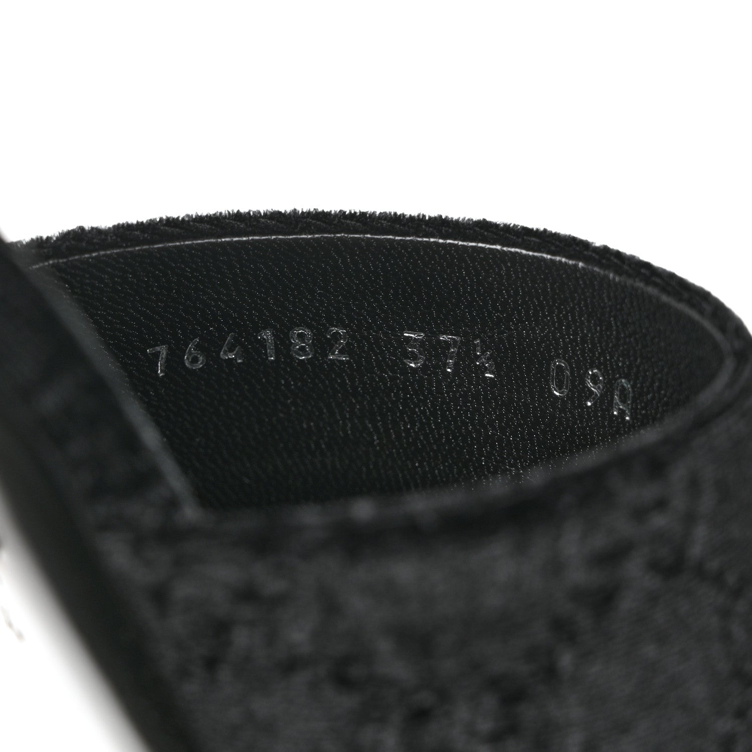 Gucci New Velvet Ashmir Regent Calfskin GG Monogram Square Toe Bow 45mm Slide Sandals 37.5 Black 7 of 9