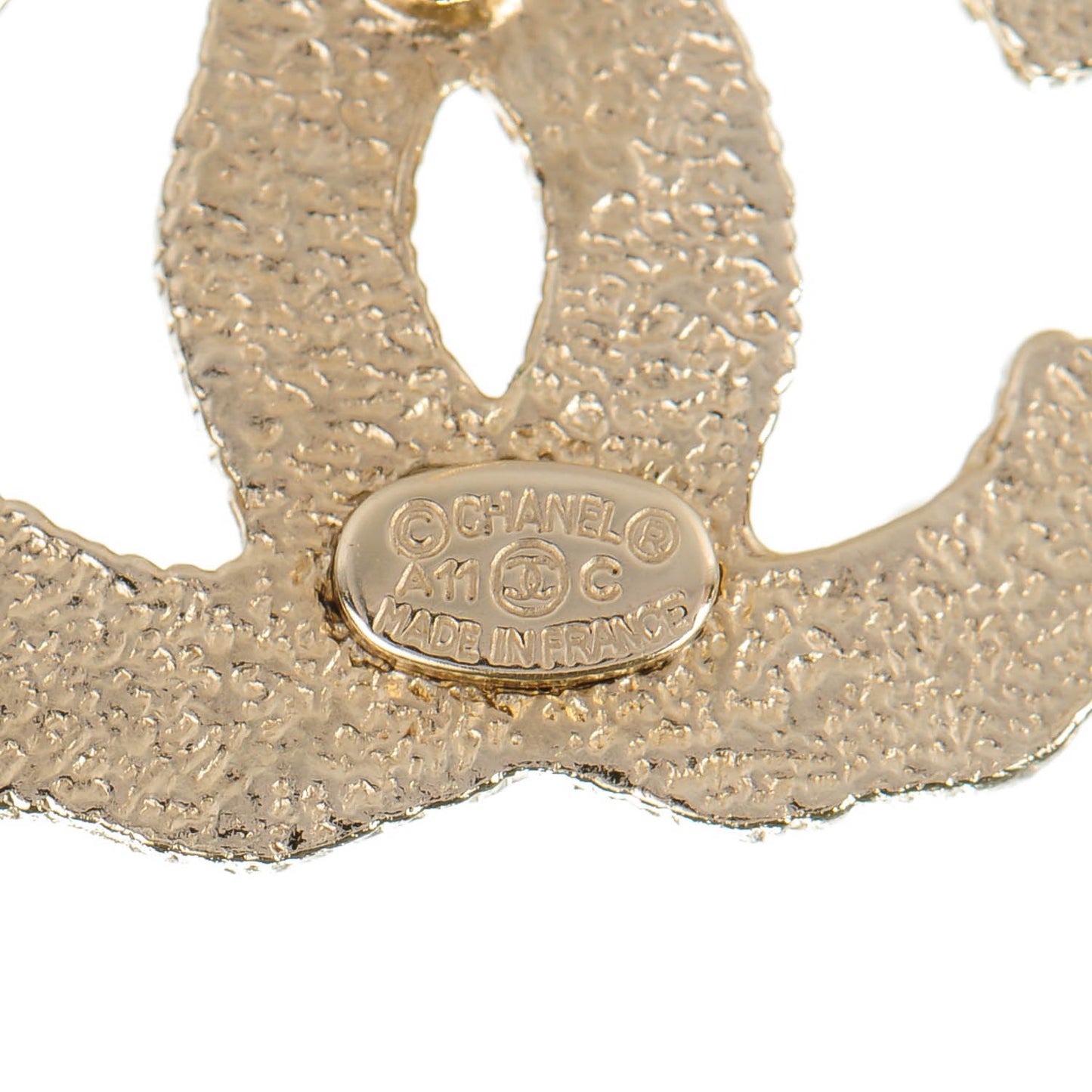 Pearl CC Earrings Light Gold