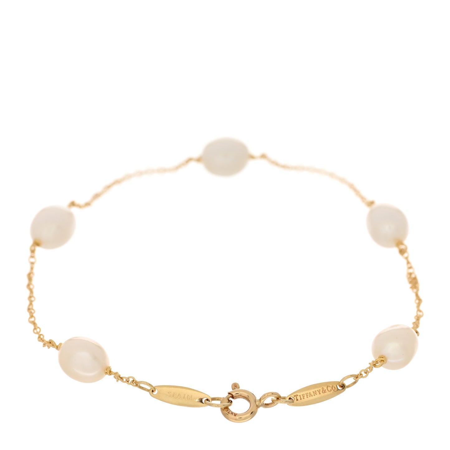 18K Yellow Gold Pearl 6-6.5mm Elsa Peretti Pearls By The Yard Bracelet