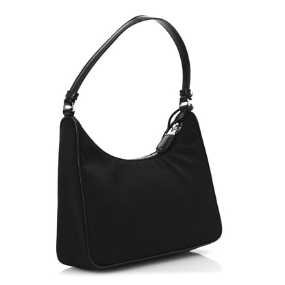 Prada Tessuto Nylon Saffiano Mini Re-Edition 2005 Bag Black 3 of 10