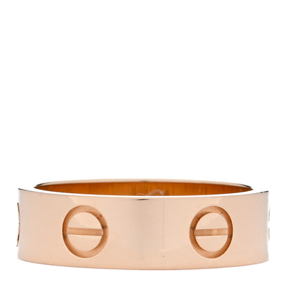 Cartier 18K Yellow Gold 5.5mm LOVE Ring 53 6.5 3 of 5