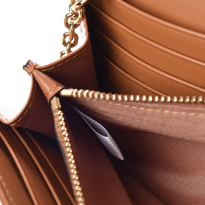 MCM Visetos Large Patricia Wallet On Chain Cognac 7 of 10