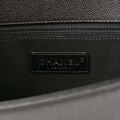 Chanel Caviar Quilted New Medium Boy Flap Black 6 of 12