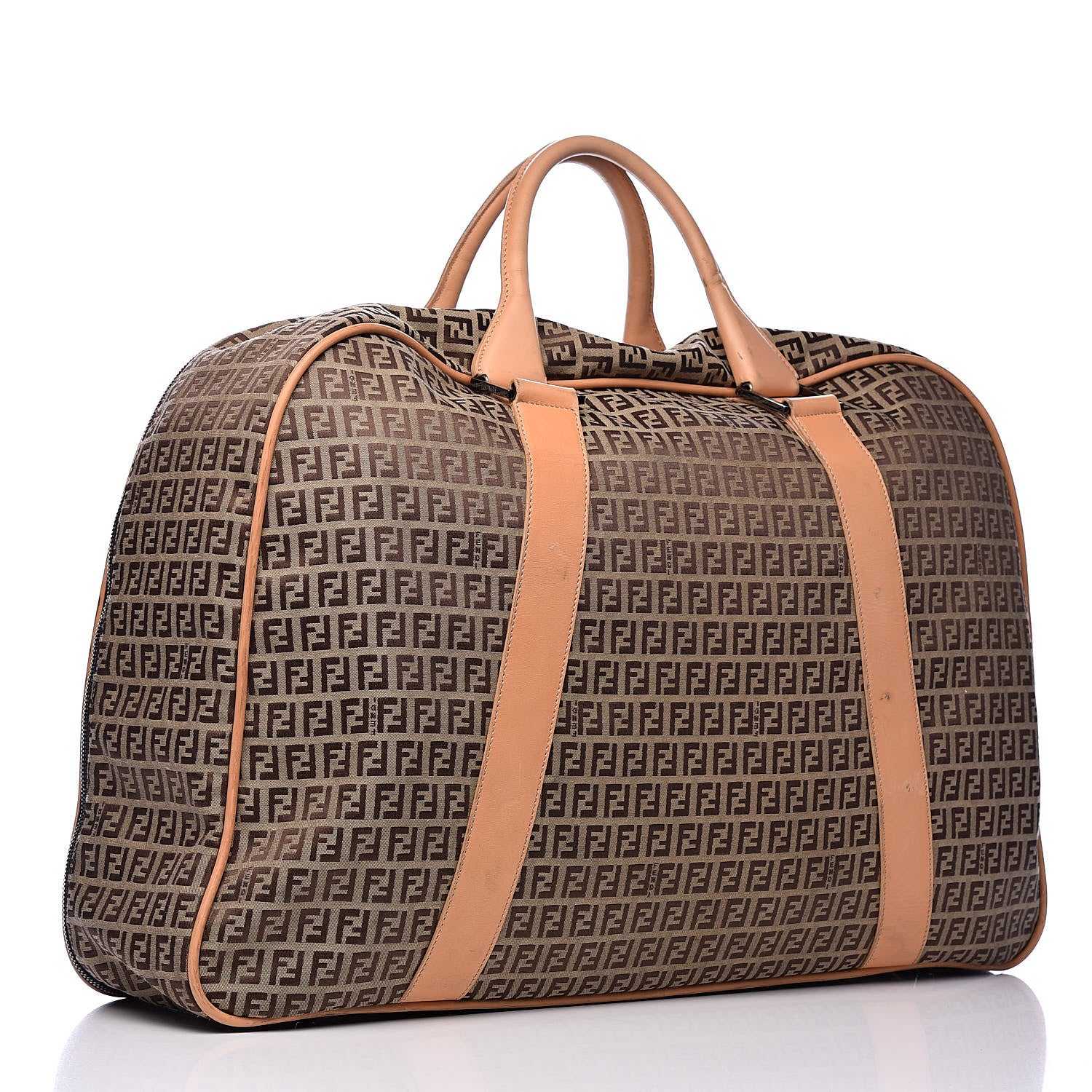 Fendi Zucchino Large Travel Bag Tan 3 of 21