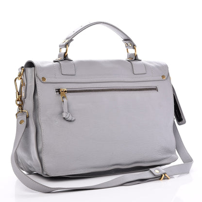Proenza Schouler Lambskin Medium PS1 Satchel Concrete Grey 4 of 7